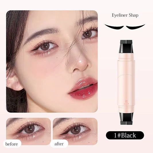 Rotating Eyeliner Stamp Pen, Waterproof, SweatResistant, OneTouch Application Liquid Eyeliner, SmudgeProof, Daily Makeup